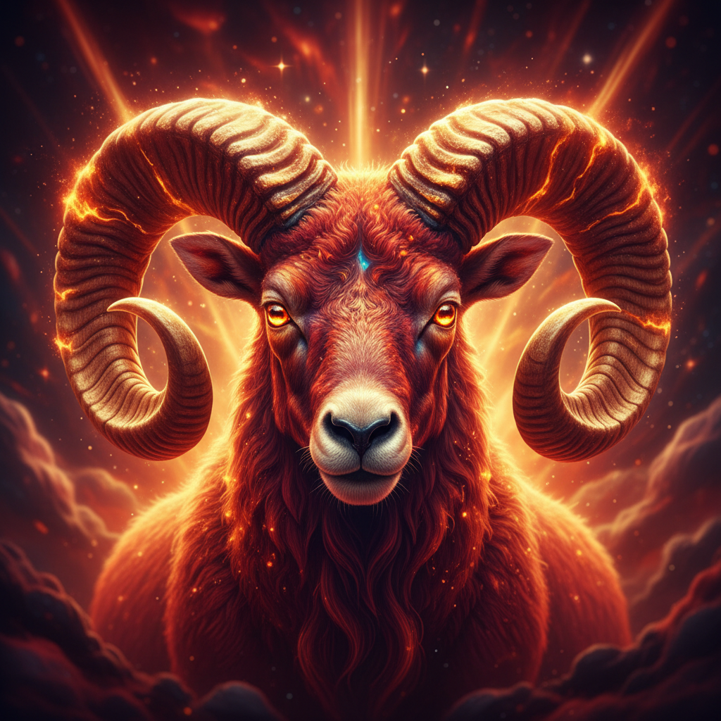 Aries cosmic portrait